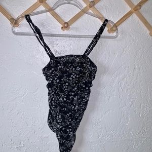 Nasty Gal floral cami bodysuit